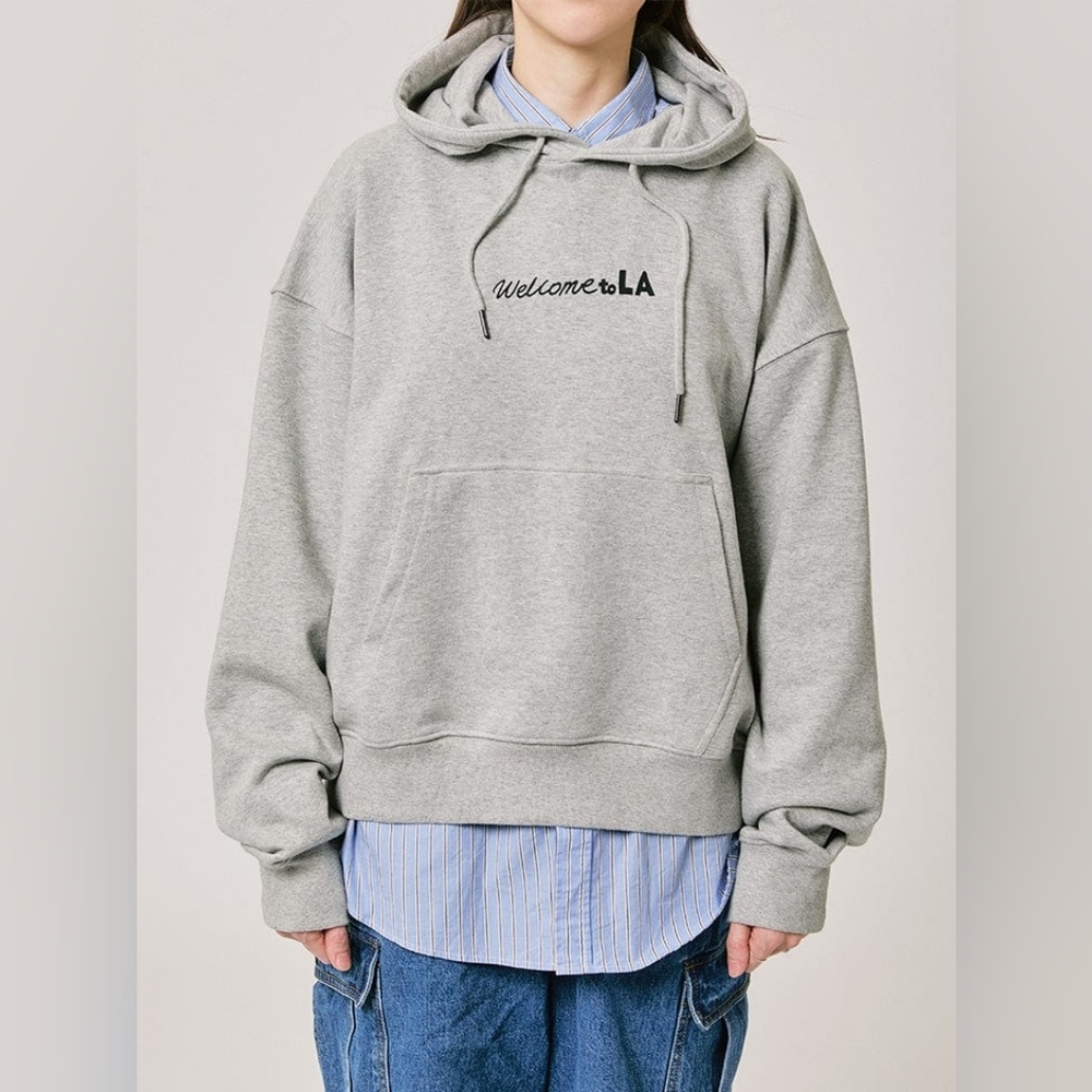 BT21 HOODED SWEATSHIRT 2024 F/W CITY EDITION (LA GRAY)